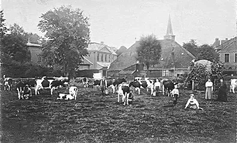 Gezicht op Heerenveen in 1919